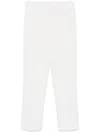 Ermanno Scervino Tailored White Straight-leg Pants With Appeal In White