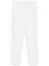 Ermanno Scervino Tailored White Straight-leg Pants With Appeal In White