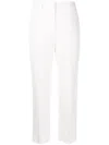 Ermanno Scervino Tailored High-waist Trousers With Subtle Pleats In White