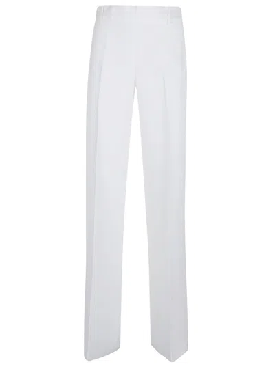 Ermanno Scervino Tailored White Trousers With Premium Fabric Blend