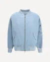 Ermanno Scervino Technical Fabric Bomber In Blue