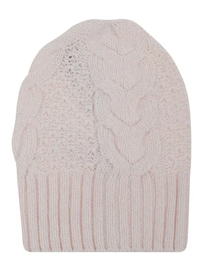 ERMANNO SCERVINO TEXTURED KNIT BEANIE WITH RIBBED BAND