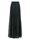 Ermanno Scervino Printed Polyester Skirt In Black