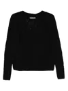 Ermanno Scervino Textured Sweater In Black