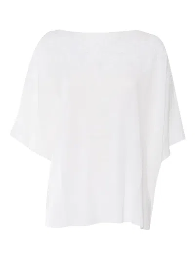 Ermanno Scervino Three-quarter-sleeve Top In White