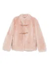 Ermanno Scervino Toggle-fastening Jacket In Pink