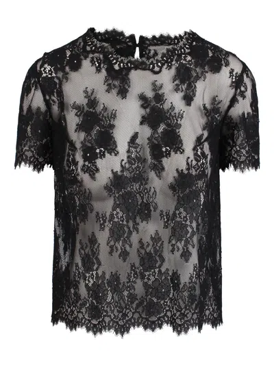 Ermanno Scervino Lace Top In Black