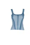 Ermanno Scervino Shaded-print Top In Azzurro