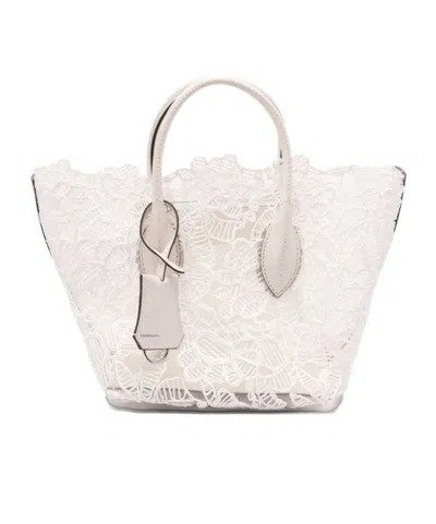 Ermanno Scervino Top Handle Handbag In White