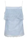 Ermanno Scervino Top Strap Lined Lace Top
