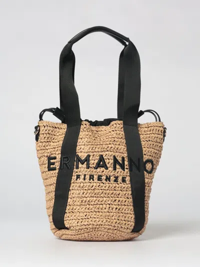 Ermanno Scervino Logo-embroidered Tote Bag In Neutral