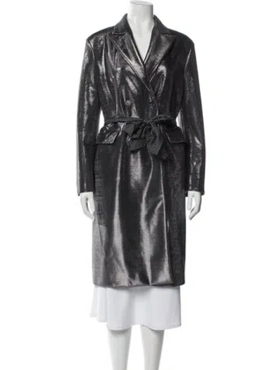 Pre-owned Ermanno Scervino Trench Coat In Blue