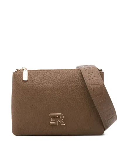 Ermanno Scervino Triple Cross Body Bag In Brown