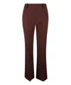 Ermanno Scervino Cady Bootcut Trousers In Brown