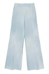 Ermanno Scervino Pants In Azzurro Blu E Verdi