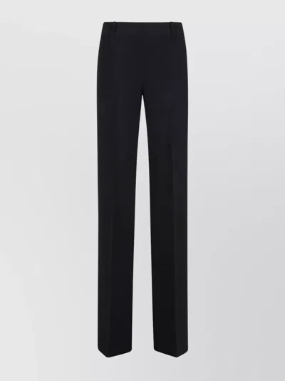Ermanno Scervino Trousers With Belt Loops And Straight Leg In Black