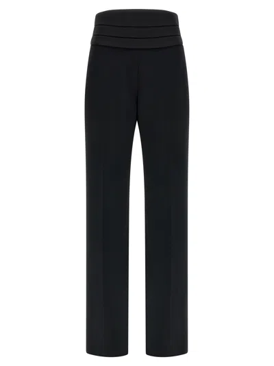 Ermanno Scervino High-waisted Tuxedo Trousers In Blue
