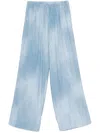 Ermanno Scervino Twill Trousers In Blue
