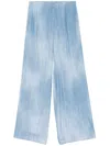 Ermanno Scervino Twill Trousers In Blue