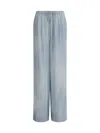 Ermanno Scervino Denim-print Trousers In St. Denim Old Chiara
