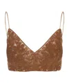Ermanno Scervino V-neck Embroidered Cropped Top