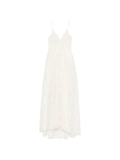 Ermanno Scervino V-neck Midi Dress In Multi