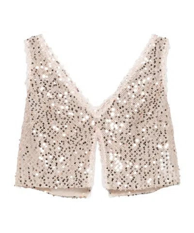 ERMANNO SCERVINO ERMANNO SCERVINO SEQUIN EMBELLISHED TOP