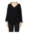 Ermanno Scervino V-neck Sweater In Black