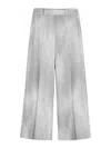 Ermanno Scervino Printed Pressed-crease Straight Trousers In Gris
