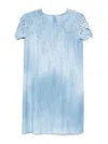 Ermanno Scervino Flowing Gradient Dress With Lace Detailing