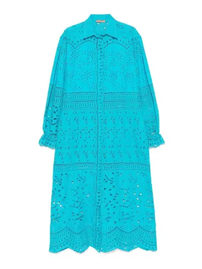Ermanno Scervino Long Kaftan In Blue