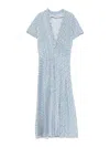 Ermanno Scervino Floral Print Wrap Midi Dress In Multicolour
