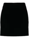 Ermanno Scervino Vevlvet A-line Mini Skirt In Schwarz