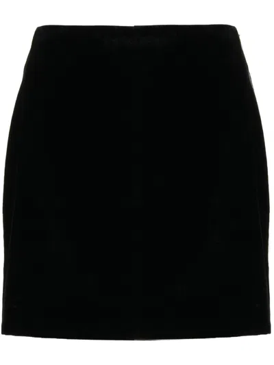 Ermanno Scervino Vevlvet A-line Mini Skirt In Schwarz