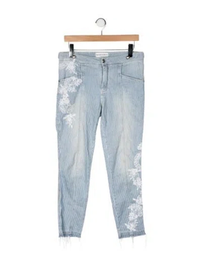 Pre-owned Ermanno Scervino Vintage Skinny Leg Jeans In Blue