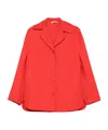 Ermanno Scervino Virgin Wool Coat In Red