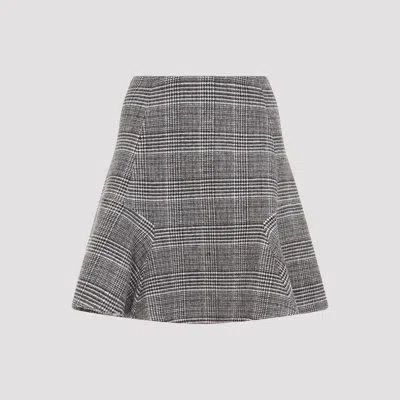 Ermanno Scervino Kids'  Virgin Wool Mini Skirt In Gray