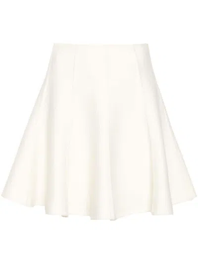 Ermanno Scervino Virgin Wool Skirt In White