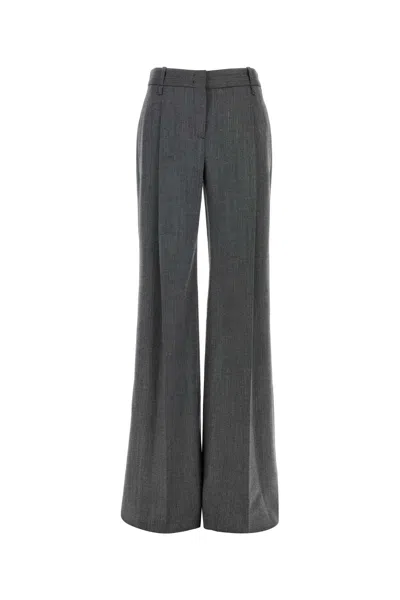Ermanno Scervino Virgin Wool Trousers In Gray