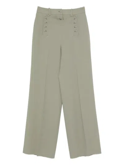 Ermanno Scervino Viscose Acetate Pants In Gray