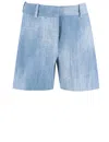 Ermanno Scervino Viscose Bermuda Shorts In Blue
