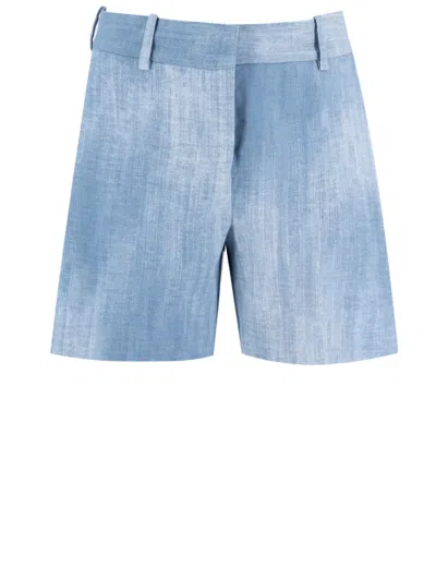 Ermanno Scervino Viscose Bermuda Shorts In Blue