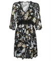 Ermanno Scervino Floral Lace-trimmed Mini Dress In Multi