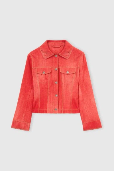 Ermanno Scervino Viscose Jacket In Red