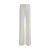 Ermanno Scervino High Waist Wide-leg Trousers In White