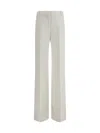 Ermanno Scervino High Waist Wide-leg Trousers In White