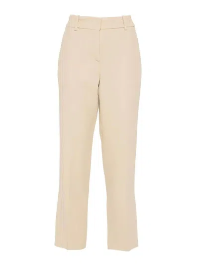 Ermanno Scervino Tapered Tailored Trousers In Brown