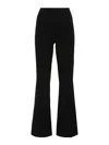 Ermanno Scervino Flared Silhouette Pants With Fitted Waist In Negro