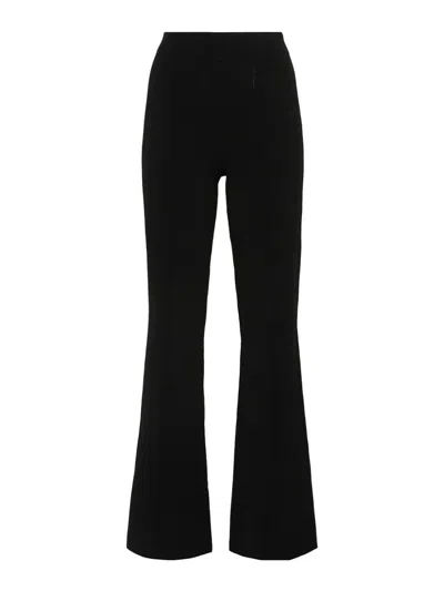 Ermanno Scervino Exposed-seam Detail Flared Trousers In Negro