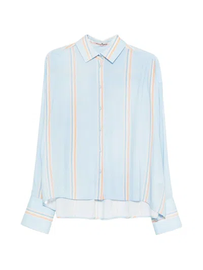 Ermanno Scervino Viscose Shirt In Blue